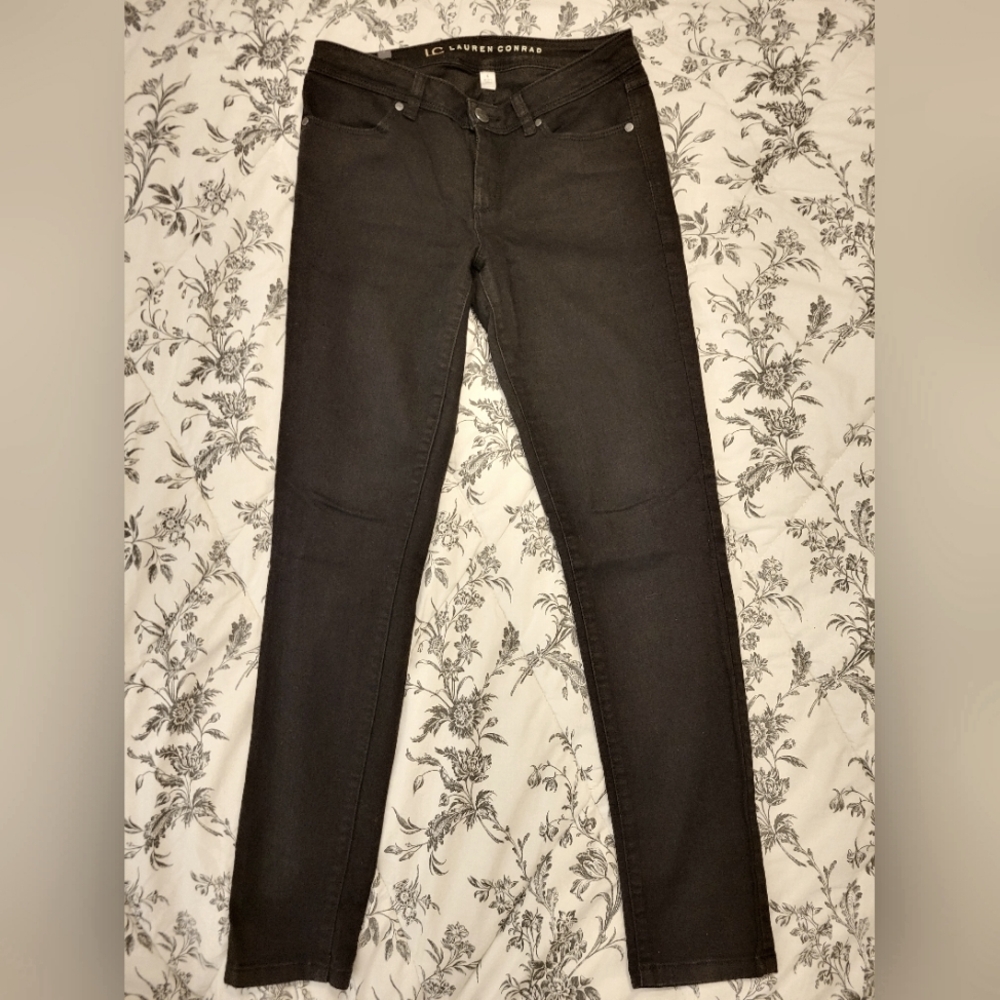 LC Lauren Conrad Women's Skinny Jeans - Dark Gray